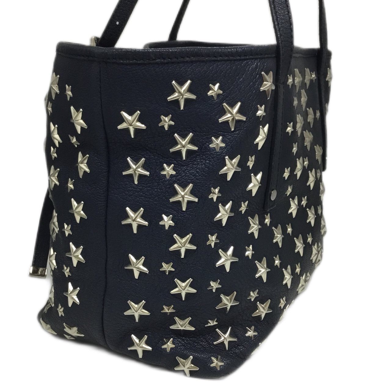 ジミーチュウ JIMMY CHOO 未使用近い レザー バッグ トートバッグ 