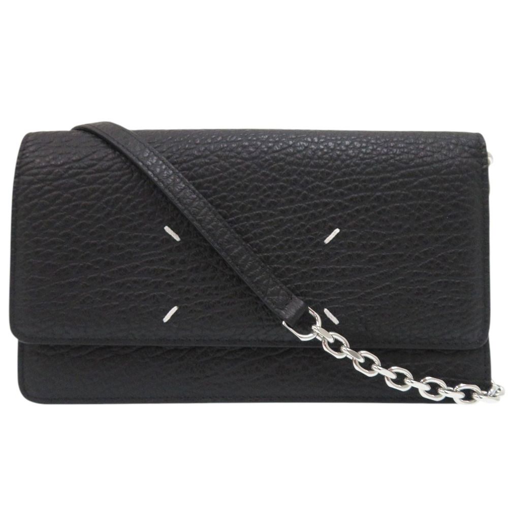 メゾン マルジェラ チェーンウォレット 4ステッチ SA3UI0008 P4455 長財布 レザー ブラック 1614 Maison Margiela