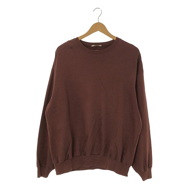 AURALEE / オーラリー | 2021AW | ELASTIC HIGH GAUGE SWEAT P/O ハイゲージ クルーネックスウェット | 4 | ボルドー | メンズ