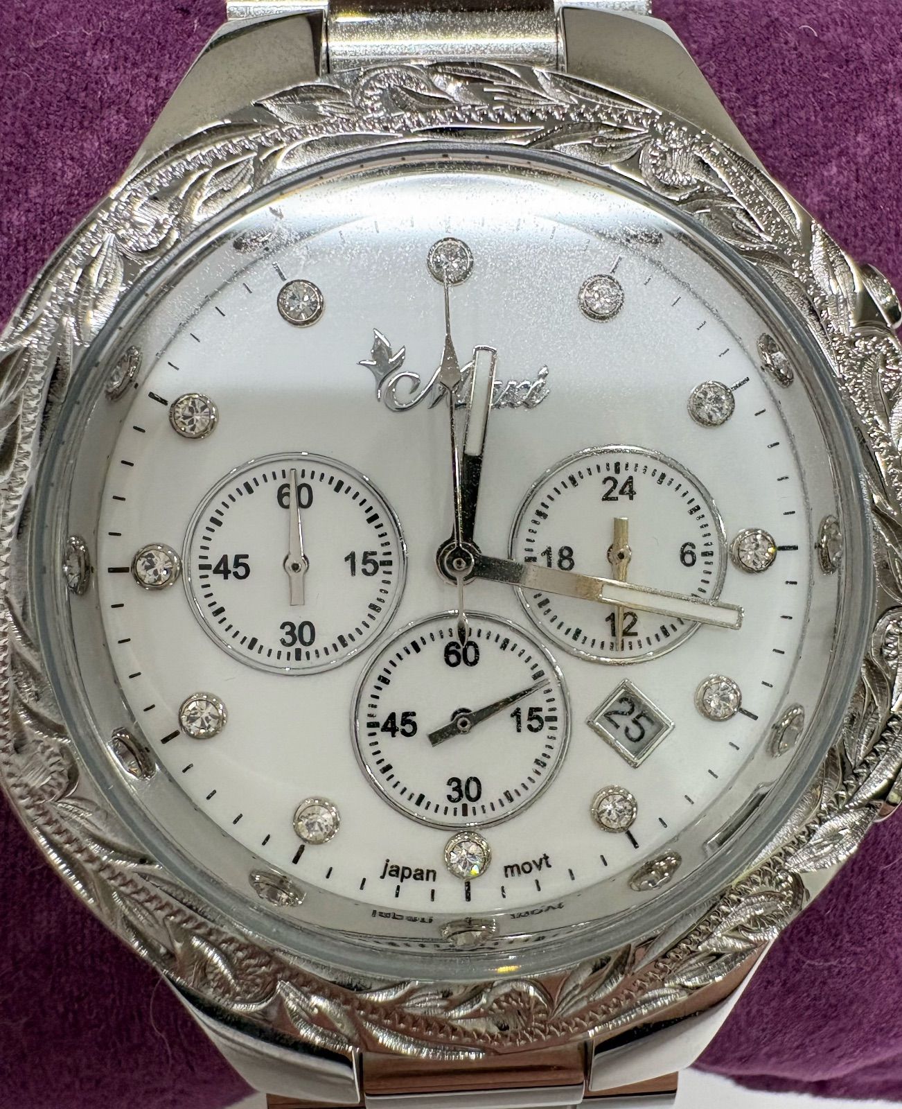 ハワイアンジュエリーMaxi 腕時計 クロノグラフ ハワイアンジュエリー/Stainless/マキシウォッチ クロノグラフ