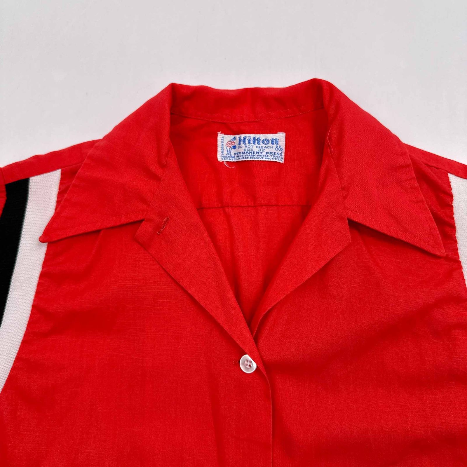 USA製 70s ヴィンテージ Hilton 青タグ PERMANENT PRESSタグ チェーン