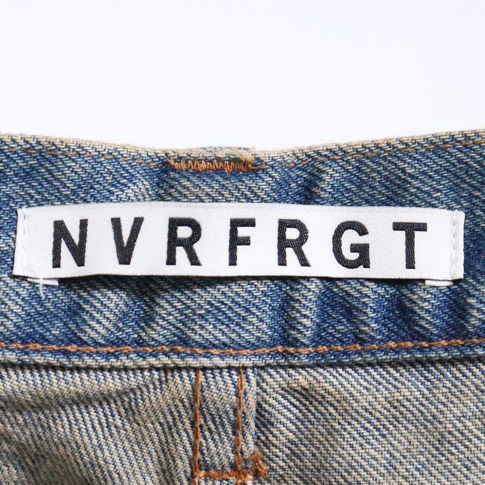 NVRFRGT 3D Twisted Wide Leg Jeans サイズ1 インディゴ NF241P08B