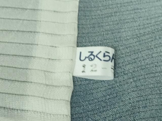 平和屋本店□極上 夏物 池田重子コレクション 小紋 絽縮緬 流水花文 暈