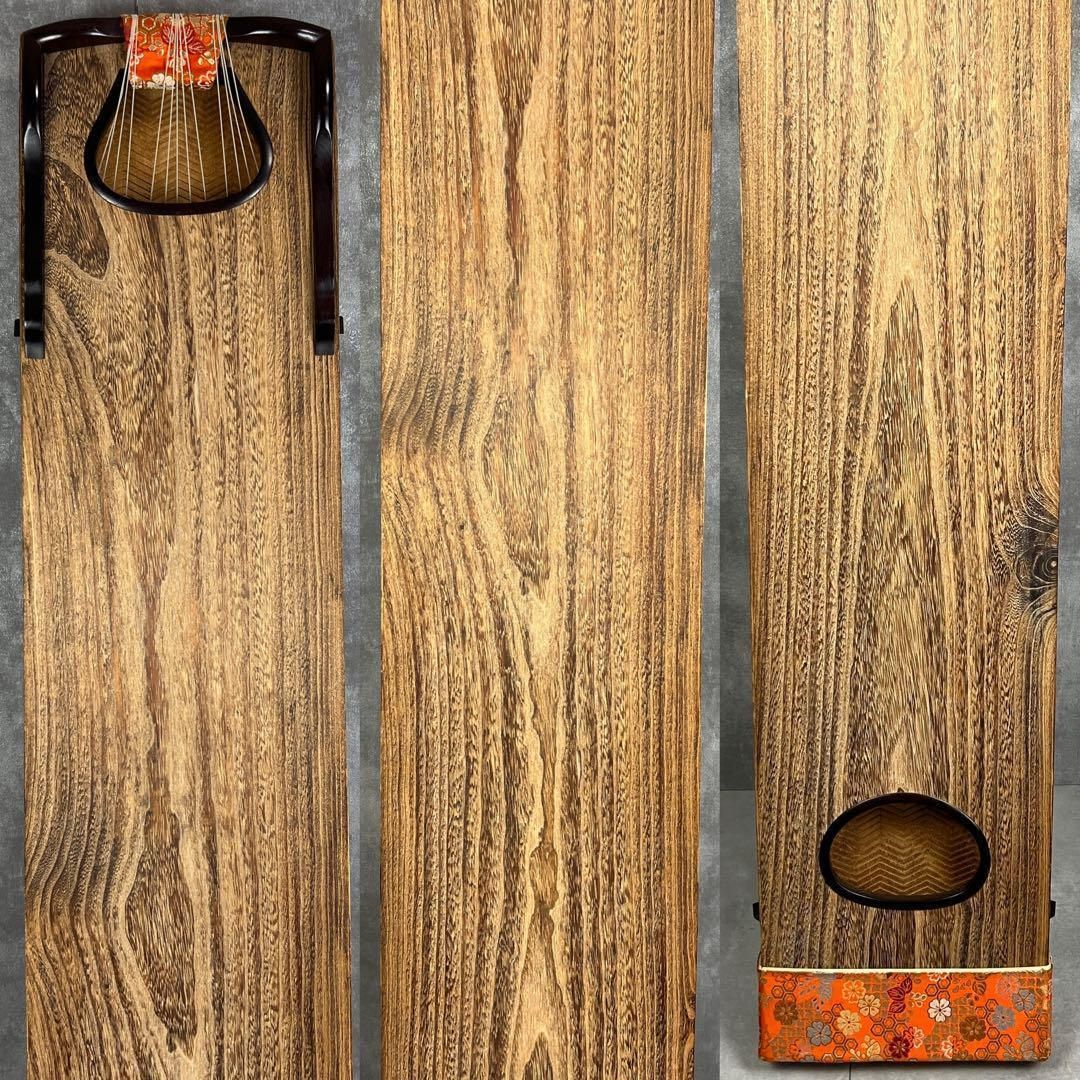 子持ち綾杉彫 琴