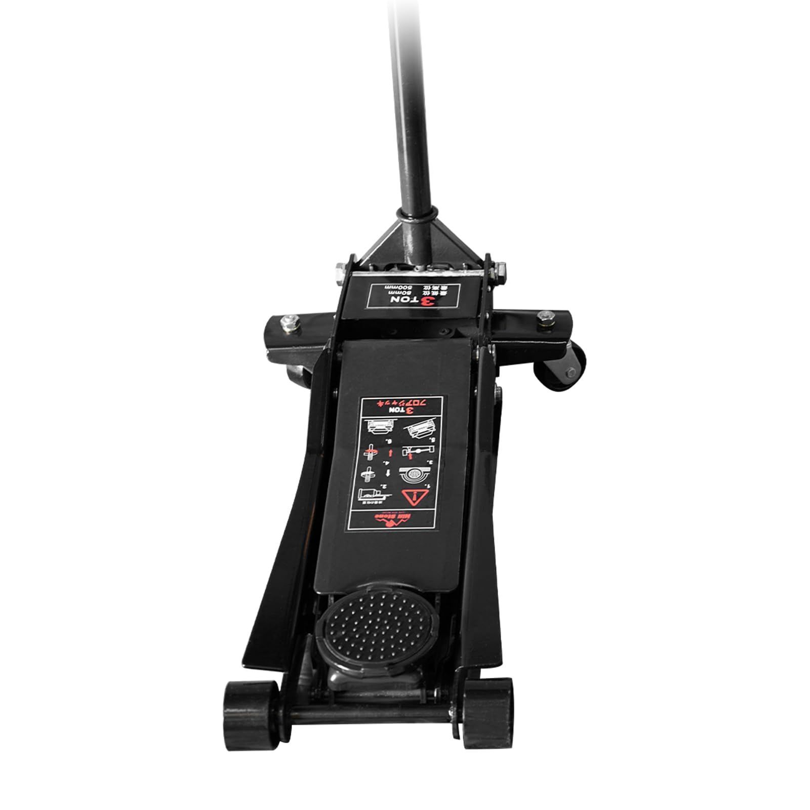 Kaitou フロアジャッキ 3t ガレージジャッキ 低床 フロアジャッキ ブラック