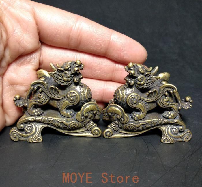 銅器 神獣 臥獣 鎮紙 書道具 文房具 開運 風水 辟邪 工芸品 置物 麒麟 銅器 文鎮 茶寵 鎮宅 辟邪 開運 風水 招財 置物 工芸品 装飾品