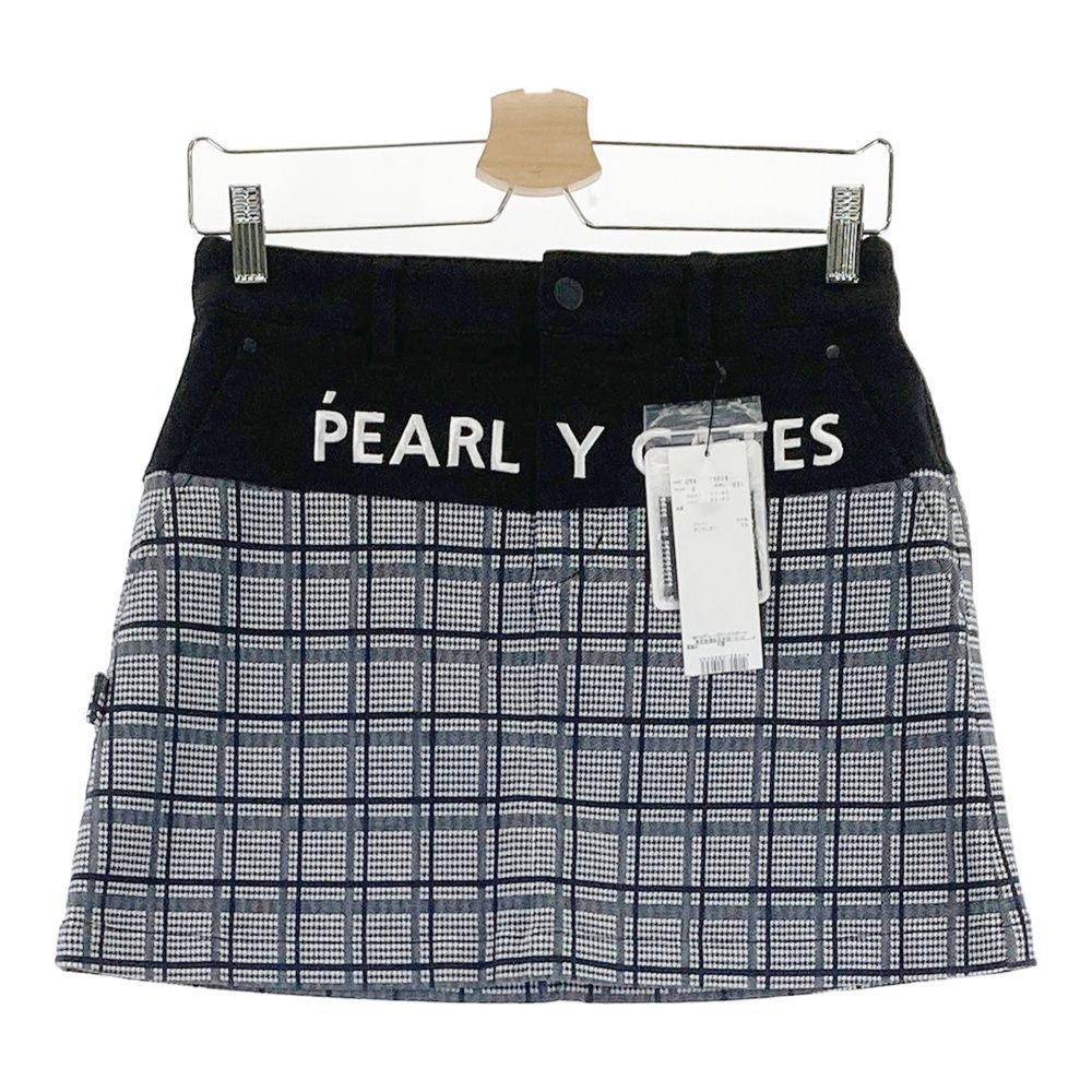 サイズ：0 PEARLY GATES パーリーゲイツ ストレッチスカート 千鳥柄