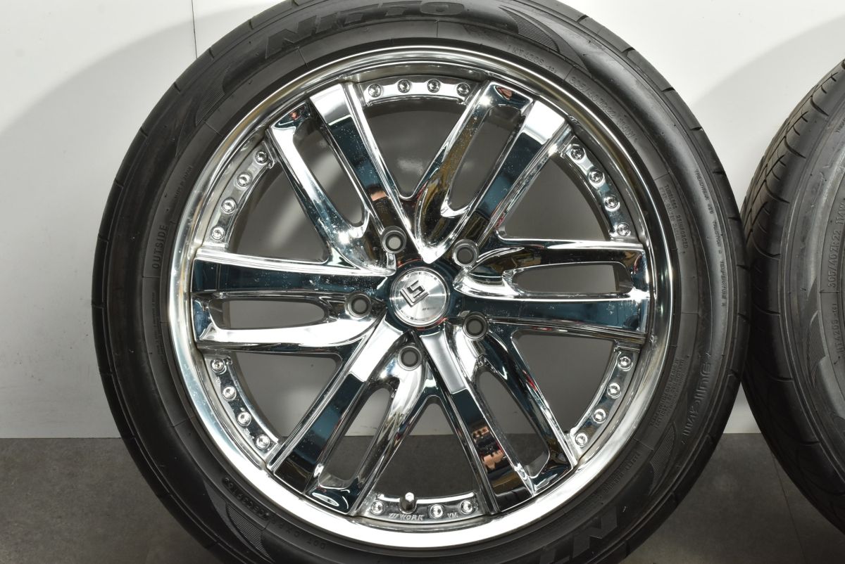 3ピース】WORK LS BRIGHTRING SUV 22in 10J +52 PCD150 ニットー