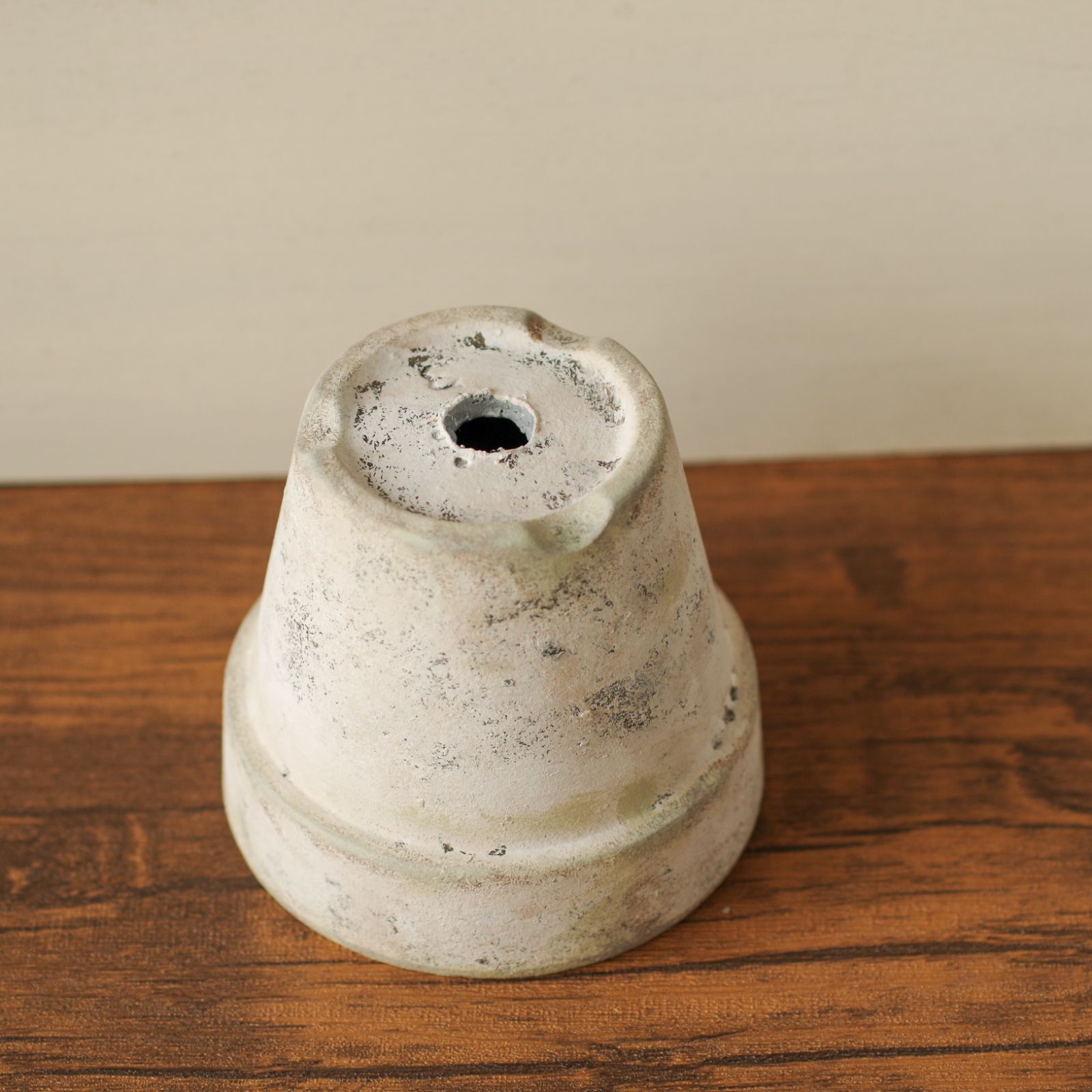 リメ鉢 3号×同デザインカラー3コセット＊ラッピング仕様＊素焼き鉢