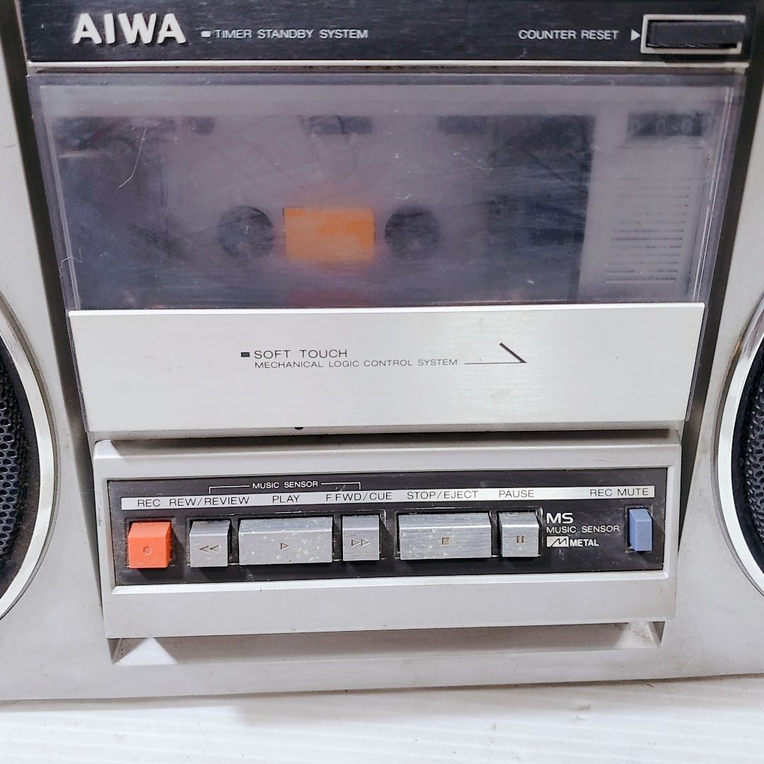 AIWA　アイワ　ラジカセ　CS-J60　昭和レトロ　ジャンク品