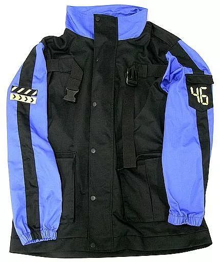 中古】衣類 掛橋沙耶香 ビッグシルエットジャケット ブラック×ブルー L