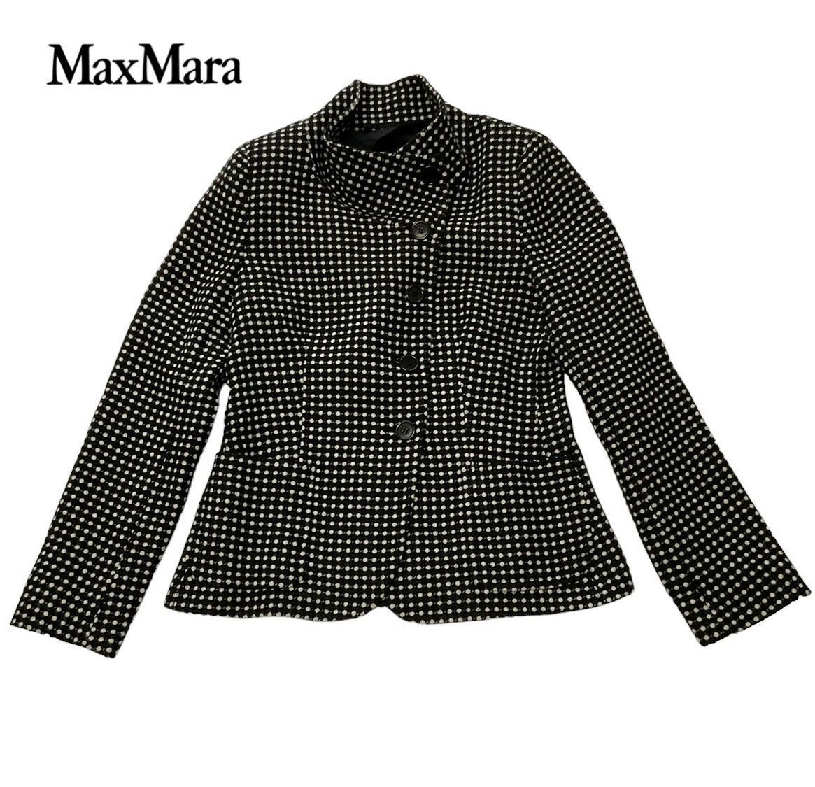 新作登場 Max Mara マックスマーラ テーラードジャケット カシミヤ混