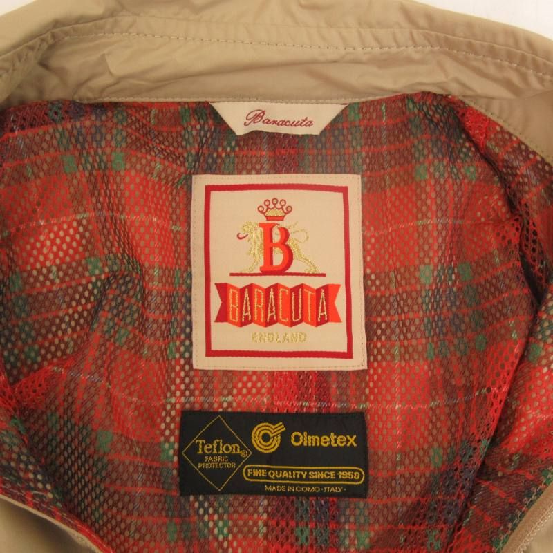 バラクータ BARACUTA 美品 ヴィンテージ 70s～80s G9 ハリントンジャケット スイングトップ ブルゾン 裏地チェック 英国製 ベージュ  0829 □DC6 - メルカリ