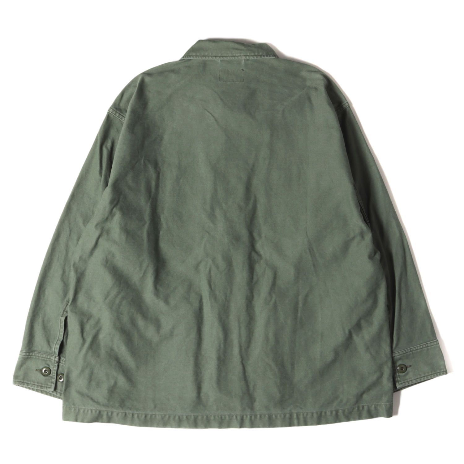 美品 DESCENDANT ディセンダント シャツ サイズ:2 19SS バックサテン