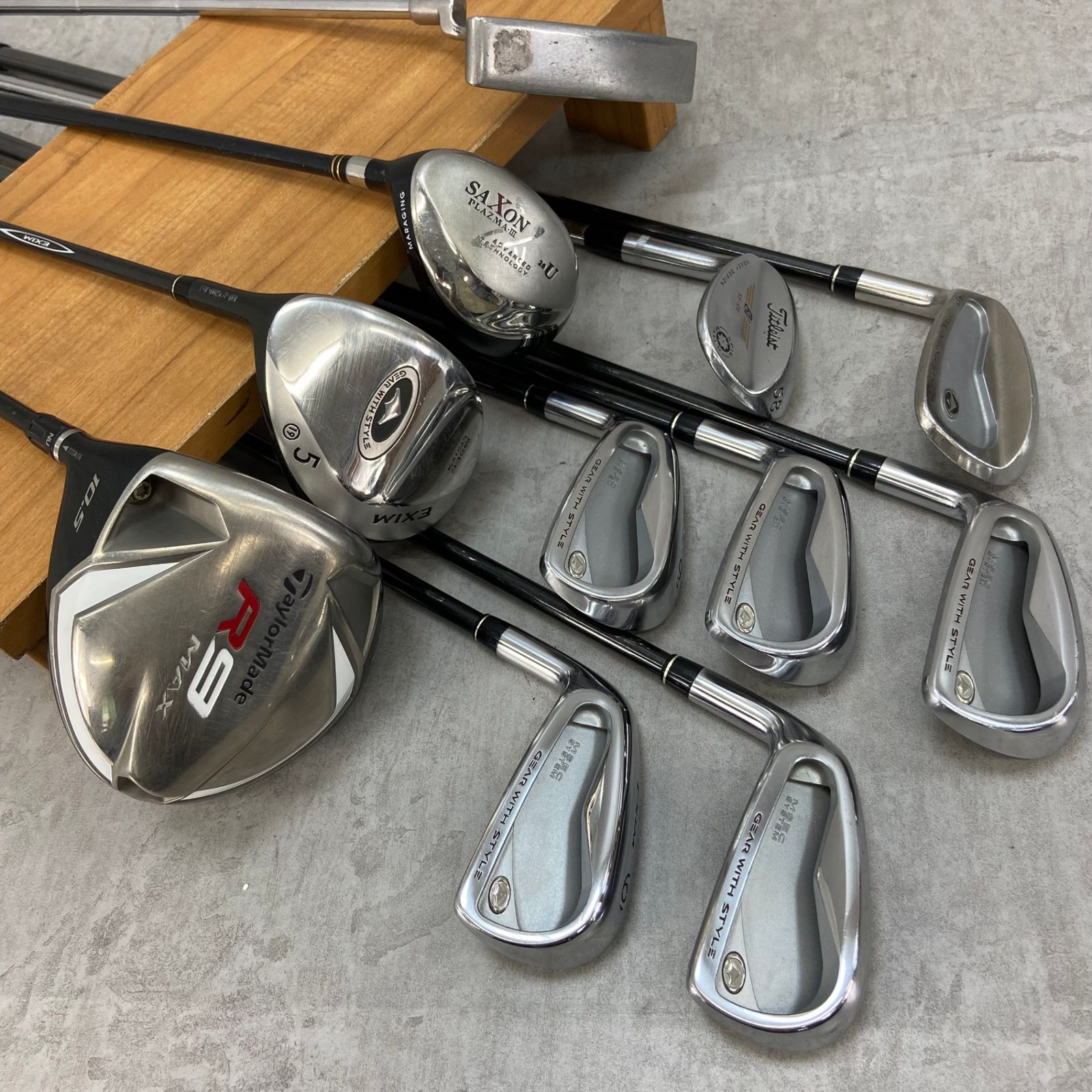 左/レフティ）メンズゴルフセットMACTEC/marumanクラブ11本バック付 レフティー TaylorMade テーラーメイド maruman マルマン メンズ