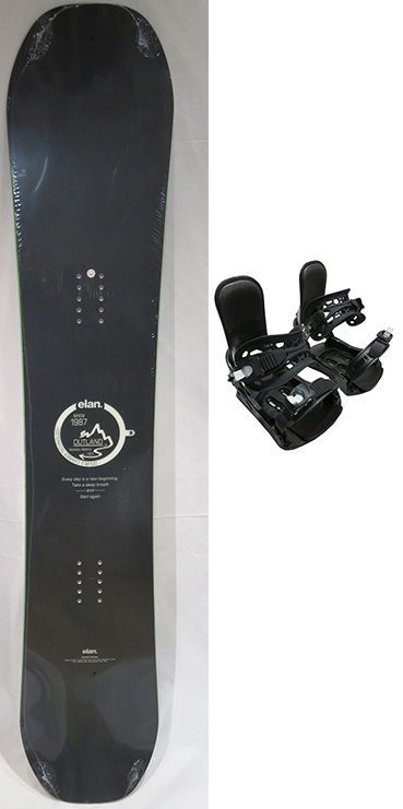 Elan - ELAN スノーボード　板　151cm LINK ビンディング　セット　スノボ ELAN スノボ板+ビンディング 2点セット OUTLAND/マットブラック