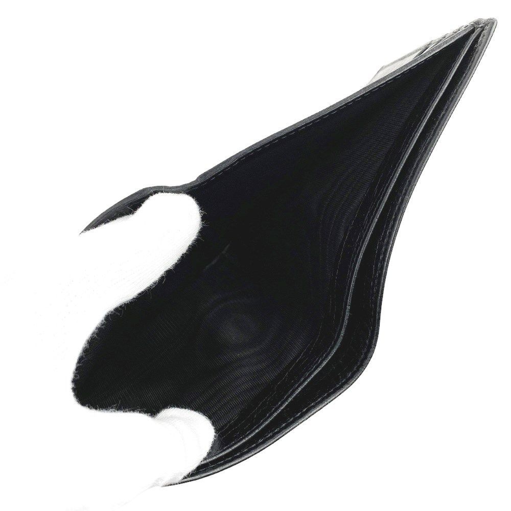 □新同□ グッチ 二つ折り 財布 札入れ カードケース レザー ブラック  