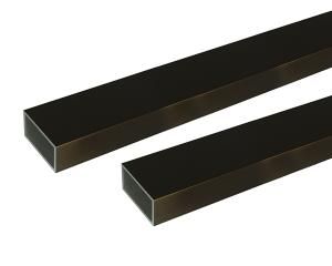 5営業日で発送 安田 アルミ角パイプ 2m 2.0x40x80mm ブロンズ 2本組
