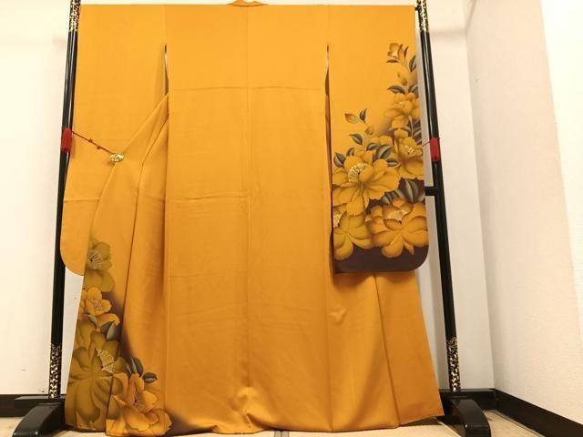 C562正絹　鈴乃屋　振袖　金彩　金糸　着物 楽天市場】【中古】 振袖 着物 正絹 袷 成人式 フォーマル 金糸