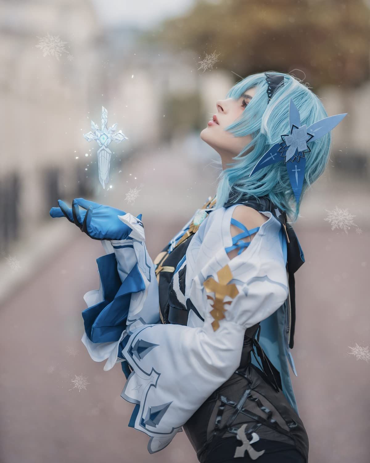 五次元 エウルア コスプレ 原神 ウィッグ付き 仮装 イベント 大人用 文化祭 コスプレ衣装 コスチューム ステージ服 エウルア BJ0923ML