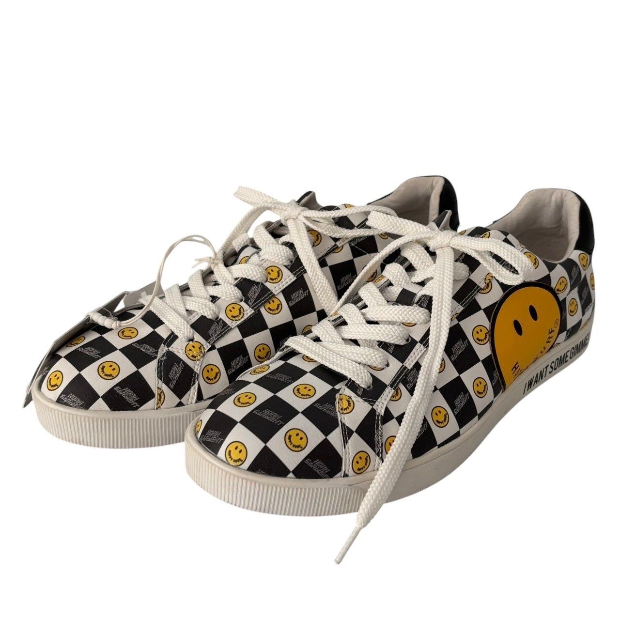 未使用 HORN GARMENT ホーンガーメント スニーカー 白 黒 gimme shoes