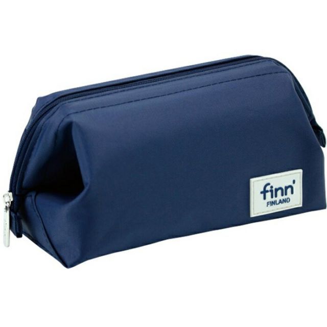 (まとめ）セキセイ フィンダッシュ　パックンポーチ　ネイビー FINN-7707-15 【×10セット】
