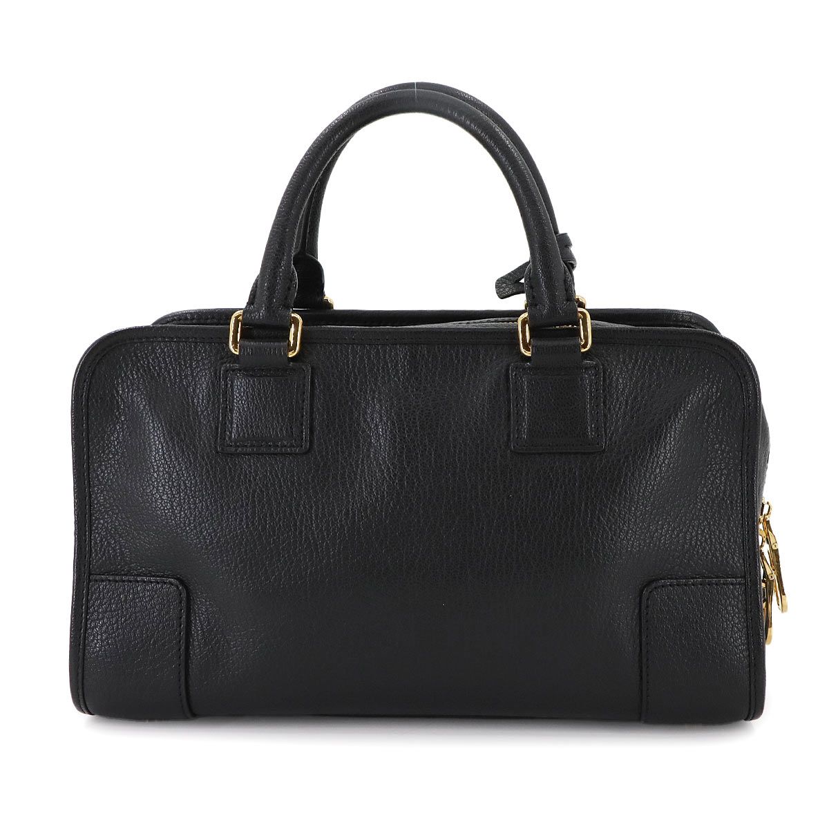 LOEWE アマソナ28 レザーブラック 新品同様 ロエベ LOEWE アマソナ 28 ハンド バッグ レザー