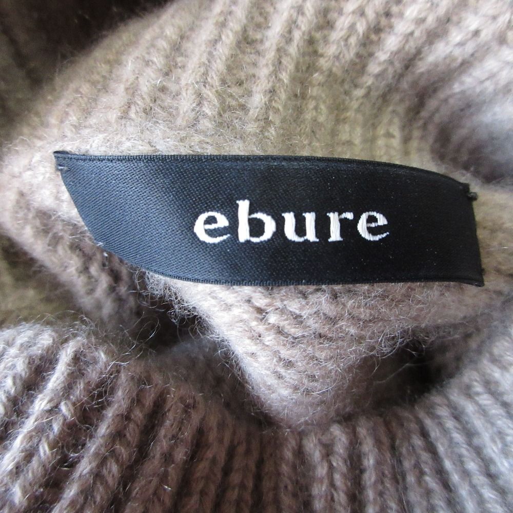 ebure - 美品 ebure エブール 長袖 タートルネック カシミヤ100