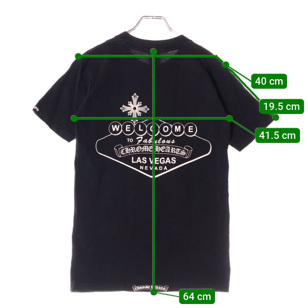 在庫少★送料無料♪【CHROME HEARTS】Vegas 限定 Tシャツ クロムハーツ x ROLLING STONES Las Vegas 限定 半袖 Tシャツ