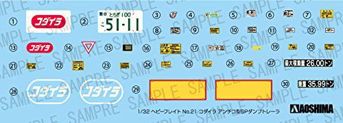 コダイラ アンチコ型SPダンプトレーラー アオシマ (再生産)1/ 32