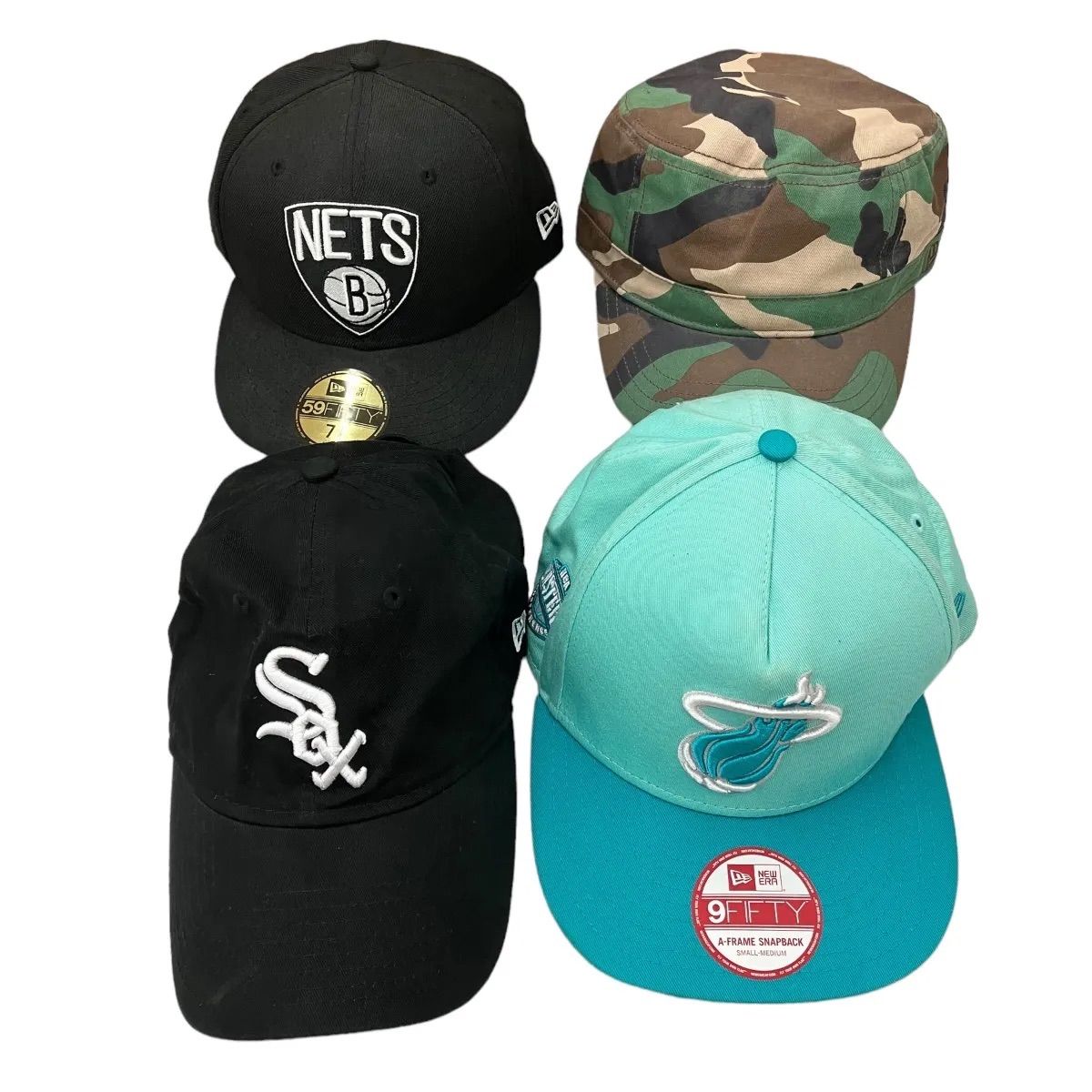 NEWERA ニューエラ ブラック 迷彩 エメラルドグリーン ☆４点まとめ