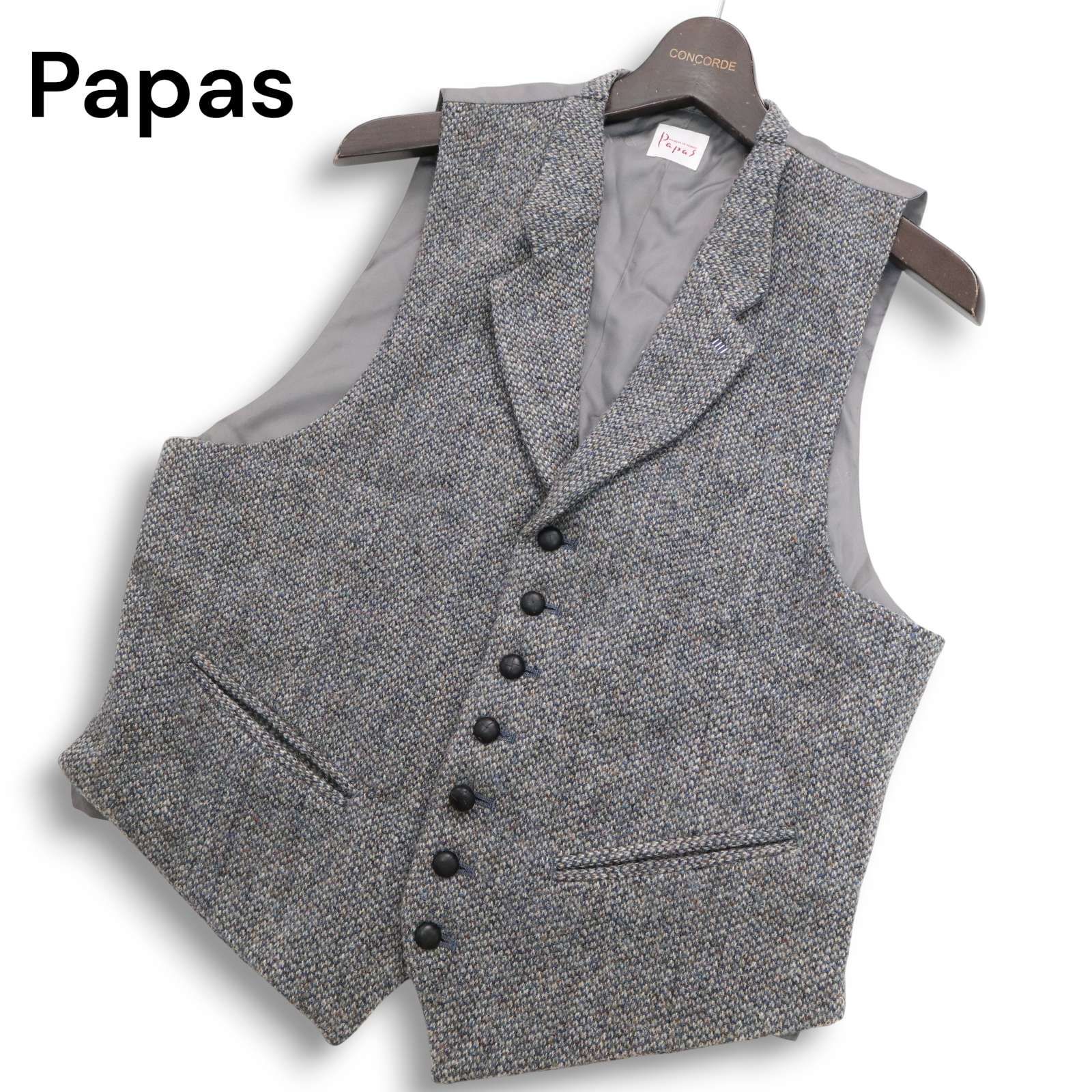 Papas パパス ベスト ジレ メンズ パパス ベスト メンズ（ベスト・ジレ 