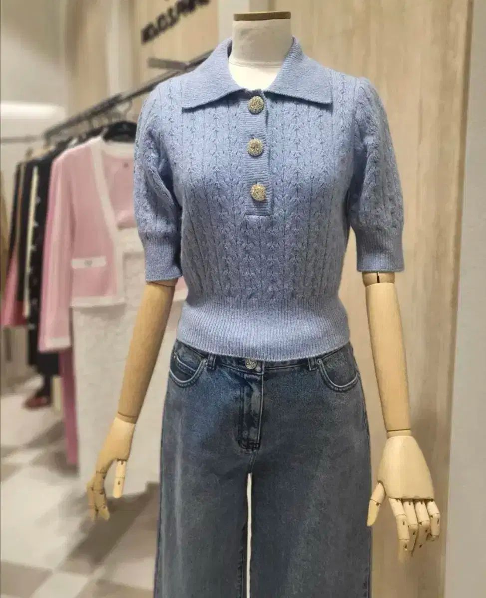 MOJO.S.PHINE モジョエスピン 22fw ネック ケーブル ニット 66