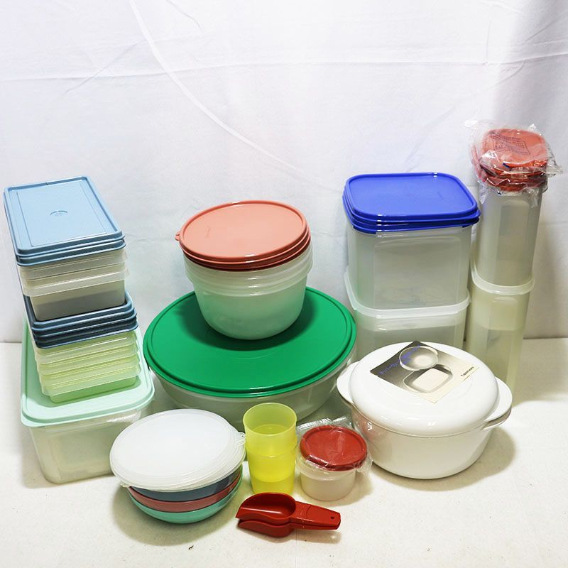 Amazon｜Tupperware ハーフクールスクエアセット4個セット｜保存