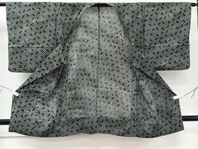 平和屋着物▽夏物 道中着 スリーシーズン 春夏秋 塵除け 紗 草葉