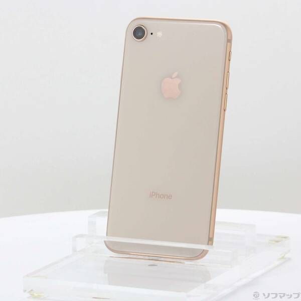 WW9820 iPhone8 64GB MQ7A2J/A SIMフリー ドコモ○ 中古品〕 iPhone8 64GB ゴールド MQ7A2J／A SIMフリー【269】 中古品