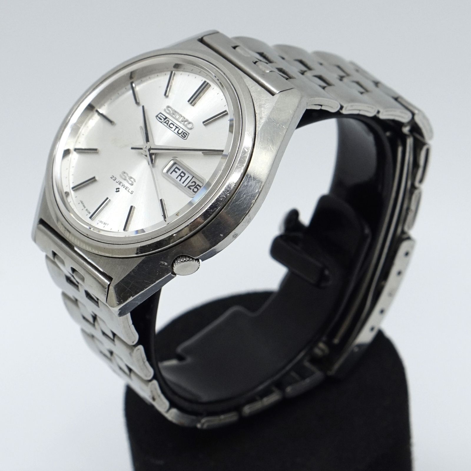 ジャンク品 セイコー SEIKO 5 アクタス 6106-7580 SS 23石 自動巻き 25 