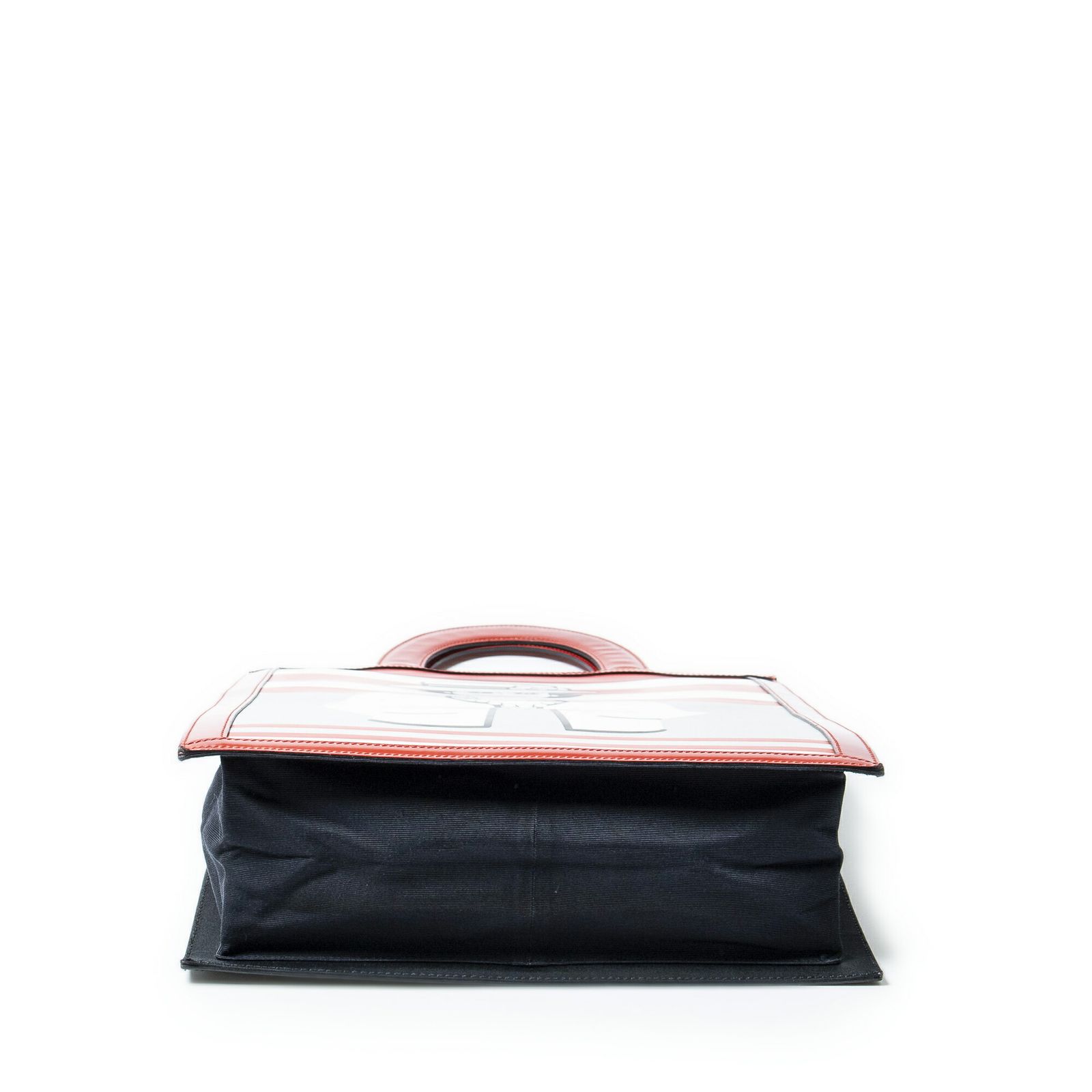 【最短翌日配送】 CHANEL シャネル ヴィンテージ ココ マドモアゼル ショートハンドル プリント トート赤 白 黒マドモアゼルプリントレザーA