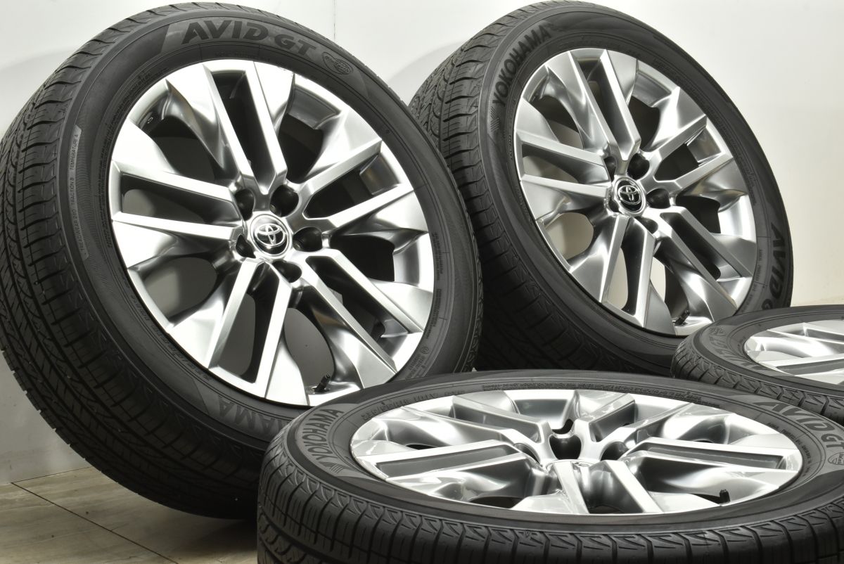 交換用に トヨタ RAV4 純正 19in 7.5J 40 PCD114.3 ヨコハマ AVID GT 235 55R19 ハリアー ヴァンガード 流用 ノーマル戻し