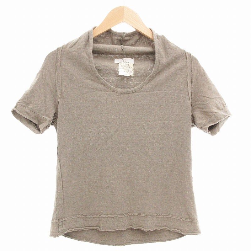 美品 Y’s ワイズ 変形 Tシャツ ヨウジヤマモト グレー M Yohji Yamamoto ヨウジヤマモト Y's for men ワイズフォーメン