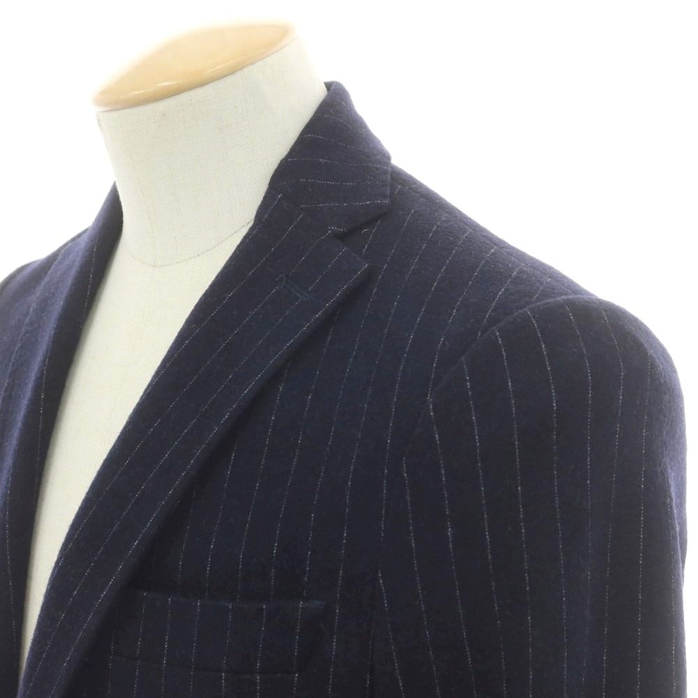 イレブンティ eleventy ウールコットンジャージー カジュアルジャケット ネイビー サイズ44 メンズ