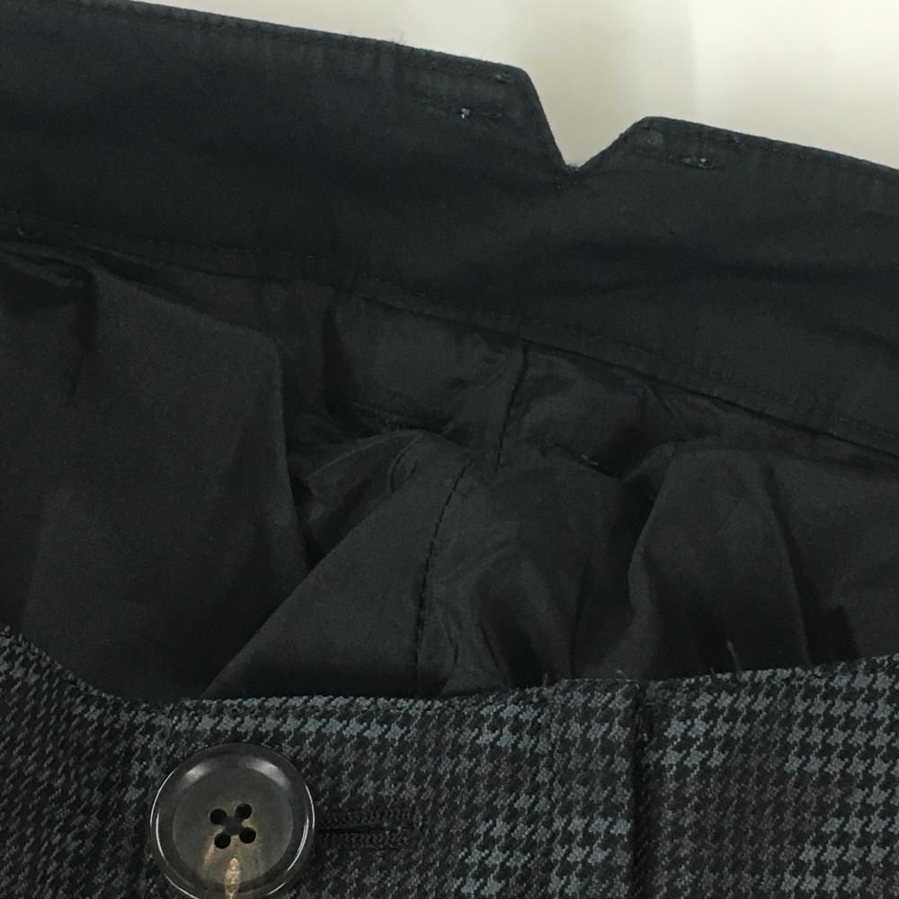 パーリーゲイツ　パンツ　PEARLYGATES チェック柄　ブラック　黒　グレー 美品】パーリーゲイツ パンツ グレー×黒 グレンチェック ウール