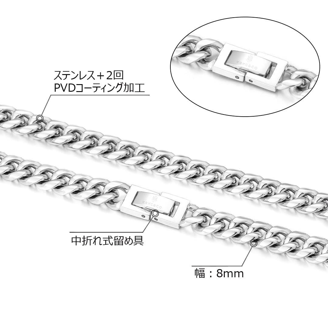 色: ゴールド】KRKCu0026CO 喜平ネックレス メンズ マイアミキューバン