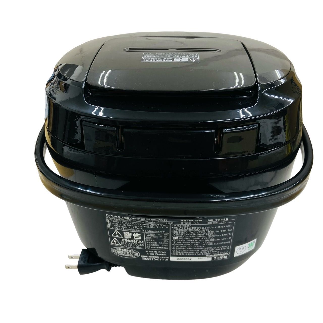 タイガー魔法瓶(TIGER) 炊飯器 1升 圧力IH 土鍋コーティング 少量高速