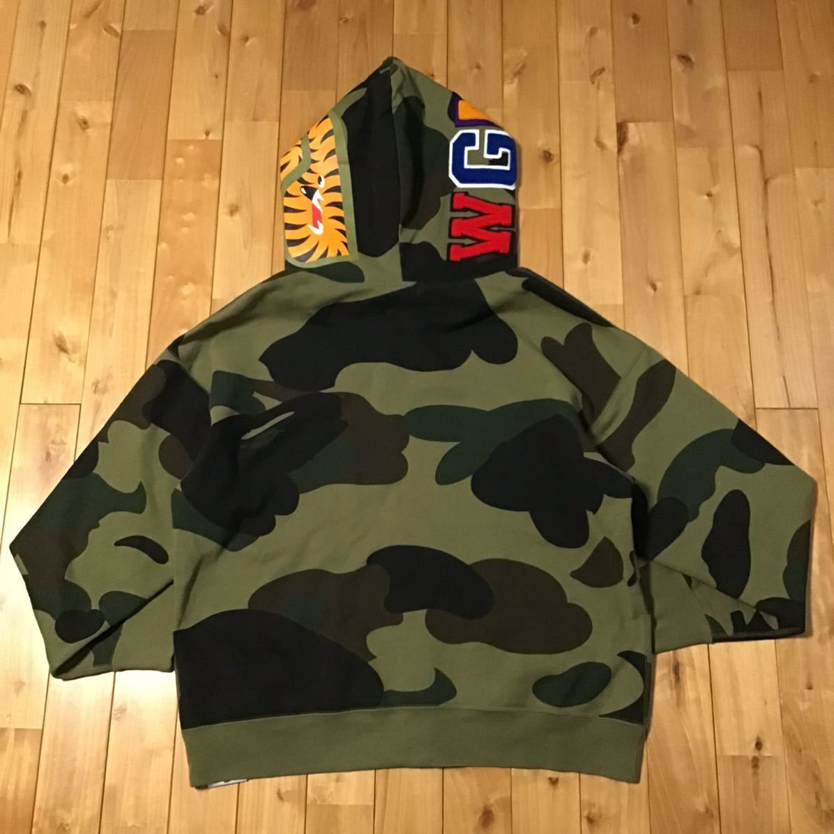 ☆XL☆ Giant shark full zip hoodie a bathing ape BAPE 1st camo シャーク パーカー エイプ  ベイプ アベイシングエイプ 迷彩 - メルカリ