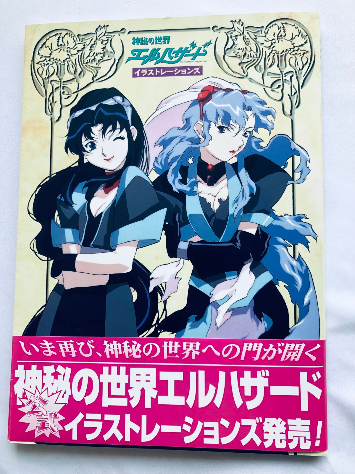 神秘の世界 エルハザード イラストレーションズ 初版 ポスター チラシ ハガキ Mysterious World El Hazard Illustrations Obi Poster Flyer