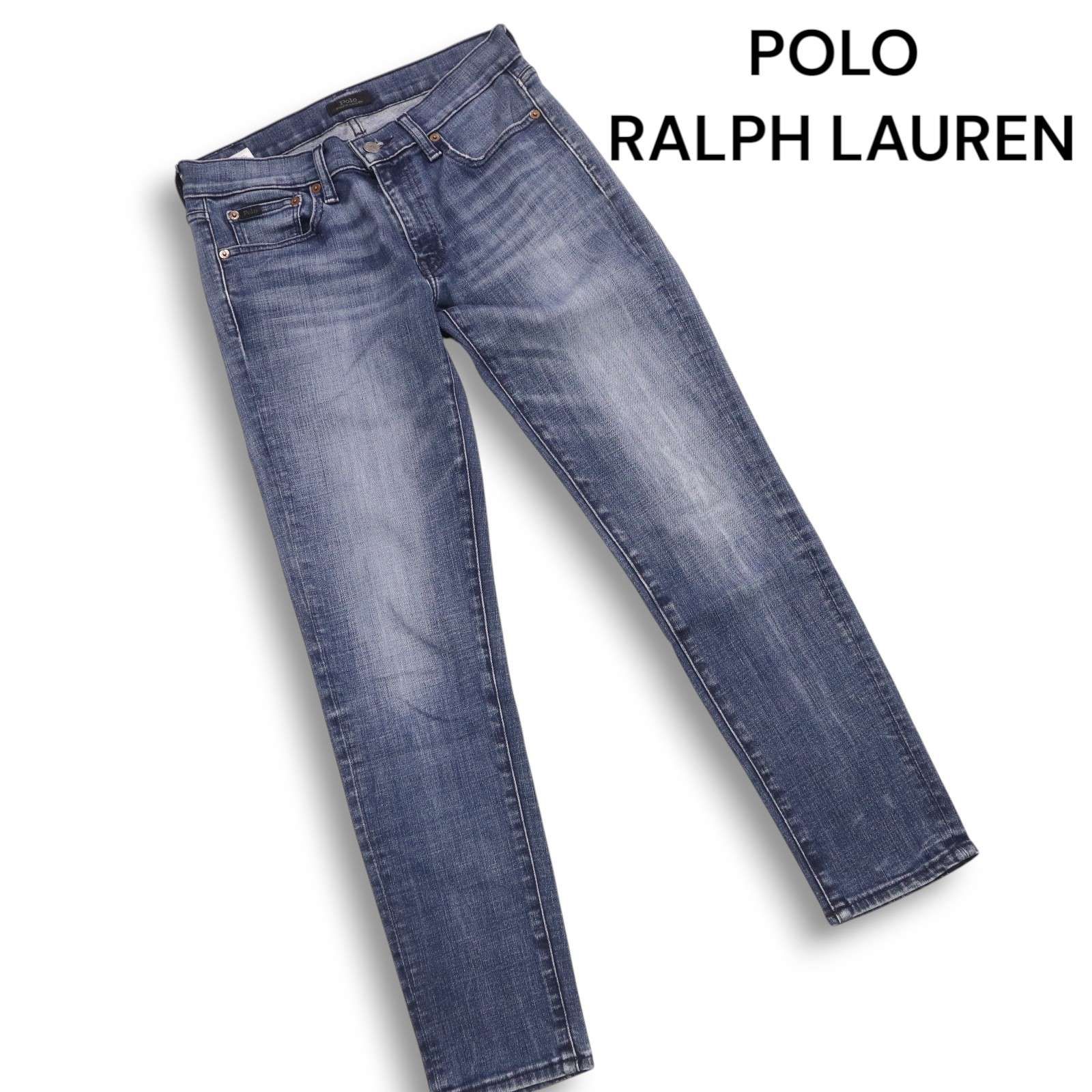 Polo Ralph Lauren スキニーデニム ダークグレー POLO RALPH LAUREN ポロ ラルフローレン 通年 USED加工