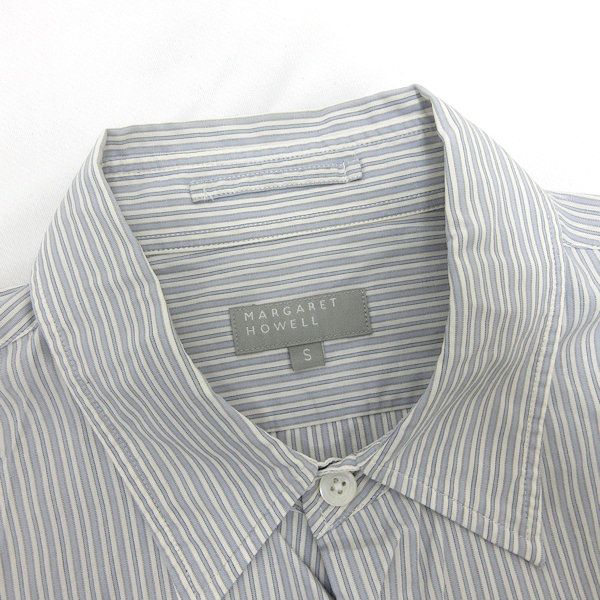 MARGARET HOWELL ストライプ長袖シャツ III　新品未使用♡ G□マーガレット・ハウエル/MARGARET HOWELL 長袖シャツ