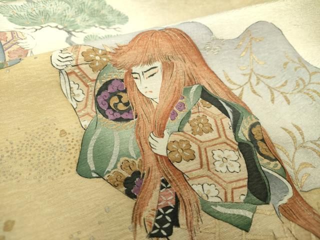 平和屋着物○友禅師・京の名工・伝統工芸士・樽本伊勢蔵 訪問着 歌舞伎