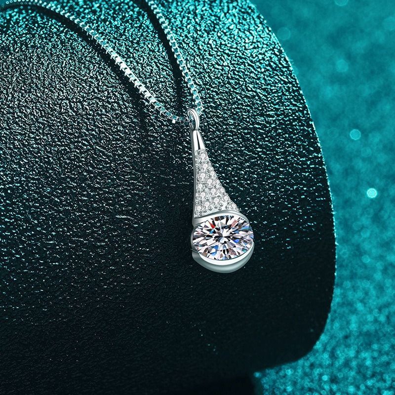 モアッサナイト ネックレス ペンダント 1ct シルバー925